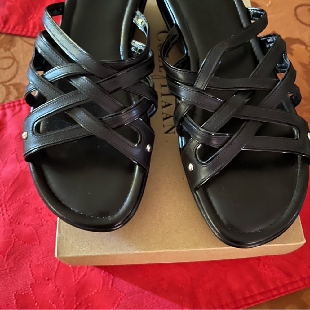 Cole Haan Women's Strappy Black Sandals